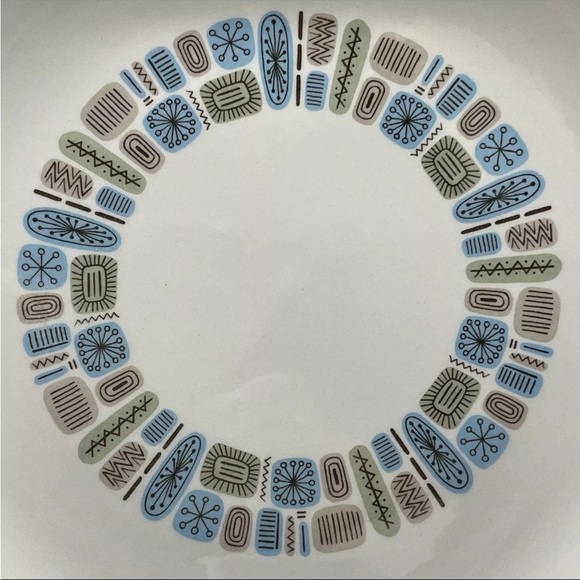 Vintage MCM Canonsburg Pottery Dinner Plate - Picture 4 of 5